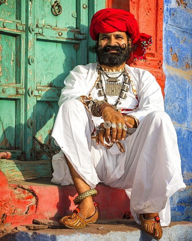 Traditional Rajasthani men's attire